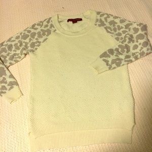 Cream leopard sweater